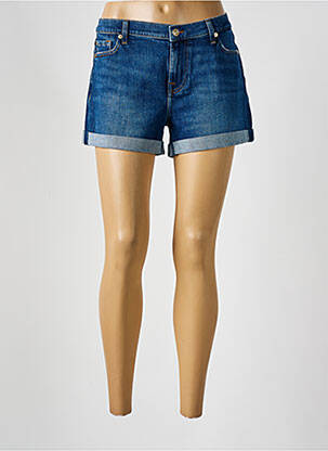 Șort țesătură denim mărime normală albastru 7 FOR ALL MANKIND femeie