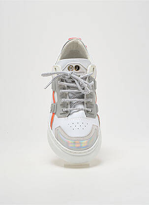 Adidași material neted toc de 4 la 6 cm alb HIDE&JACK femeie