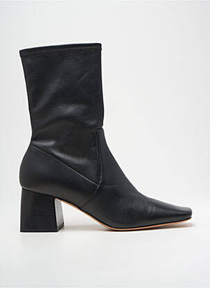 Botine/ghete material neted toc de 4 la 6 cm negru HUGO BOSS femeie