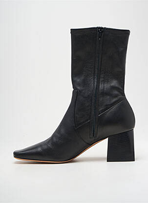 Botine/ghete material neted toc de 4 la 6 cm negru HUGO BOSS femeie
