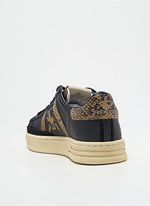 Adidași material neted toc plat până la 3 cm negru PREMIATA femeie