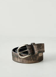 Curea efect material satinat maro POST & CO femme