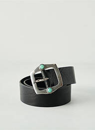 Curea efect material satinat negru POST & CO femme