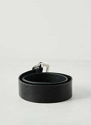 Curea efect material satinat negru POST & CO femeie