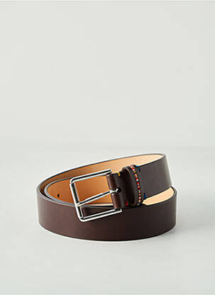 Curea efect material satinat maro PAUL SMITH femeie