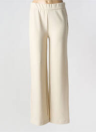 Pantalon evazat elasticitate mărime normală bej BASE LEVEL femme