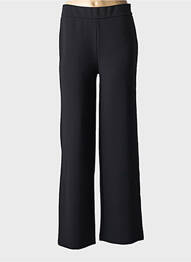 Pantalon evazat elasticitate mărime normală negru BASE LEVEL femme