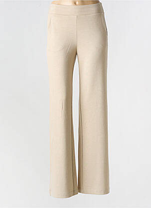 Pantalon evazat bej IVY BEAU femeie