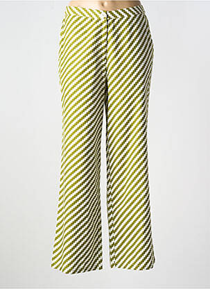 Pantalon larg țesătură poplin mărime normală verde COMPAÑIA FANTASTICA femeie