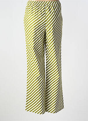 Pantalon larg țesătură poplin mărime normală verde COMPAÑIA FANTASTICA femeie