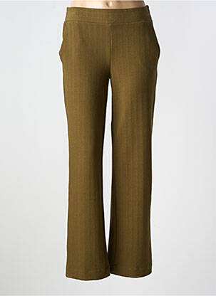 Pantalon drept elasticitate mărime normală verde IVY BEAU femeie