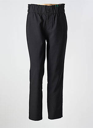 Pantalon chino închidere cu fermoar sub clapetă cu nasturi talie înaltă negru STREET ONE femeie