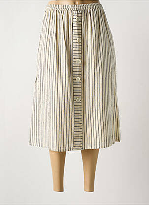 Fustă midi bej COMPAÑIA FANTASTICA femeie