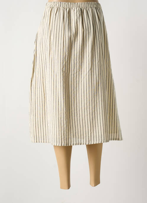 Fustă midi bej COMPAÑIA FANTASTICA femeie