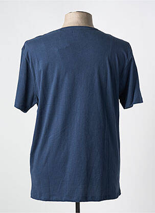 Tricou croială cambrată mâneci scurte albastru OAKS VALLEY bărbat