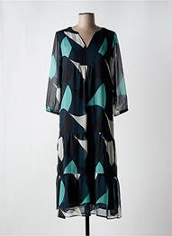 Rochie midi croială fluidă mâneci 3/4 verde STREET ONE femeie