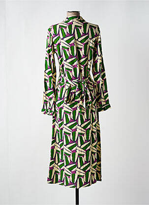 Rochie lungă mâneci lungi mâneci lungi verde COMPAÑIA FANTASTICA femeie
