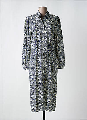 Rochie midi albastru IVY BEAU femeie