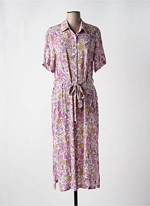 Rochie lungă mâneci scurte mâneci scurte violet IVY BEAU femeie