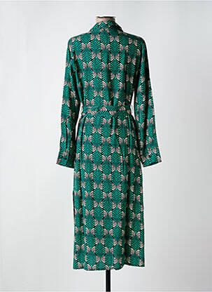 Rochie lungă mâneci lungi mâneci lungi verde COMPAÑIA FANTASTICA femeie