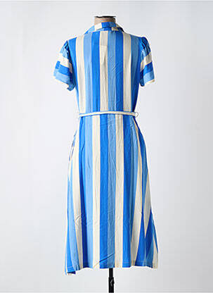 Rochie midi mâneci scurte mâneci scurte albastru COMPAÑIA FANTASTICA femeie