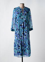 Rochie midi imprimeu fantezie mâneci lungi albastru STREET ONE femeie
