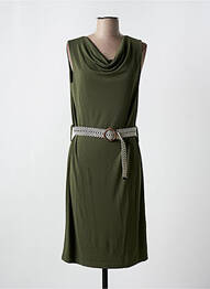 Rochie midi fără mâneci fără mâneci verde QUATRE VINGT JOURS femme
