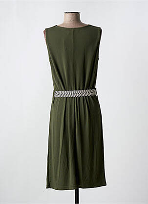 Rochie midi fără mâneci fără mâneci verde QUATRE VINGT JOURS femeie