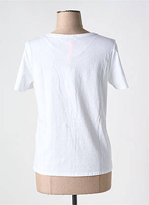 Tricou serigrafie flockată mâneci scurte alb STREET ONE femeie