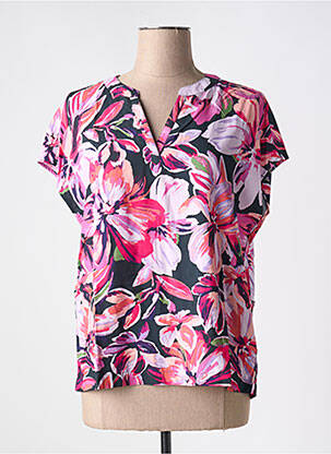 Tricou croială dreaptă mâneci scurte roz STREET ONE femeie