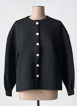 Jachete casual guler rotund negru COMPAÑIA FANTASTICA femeie