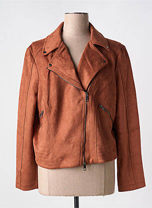 Jachete casual guler tip costum portocalie STREET ONE femeie