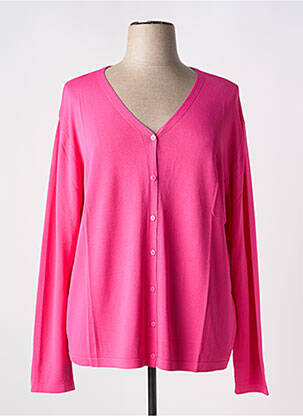 Vestă cu mâneci lungi roz QUATRE VINGT JOURS femeie