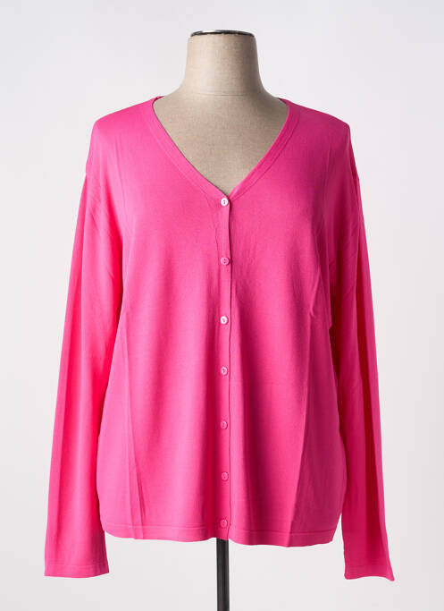 Vestă cu mâneci lungi roz QUATRE VINGT JOURS femeie