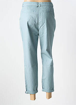 Pantalon chino țesătură poplin talie înaltă albastru ESPRIT femeie