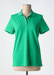 Polo broderie mâneci scurte verde ESPRIT femme