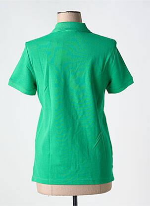 Polo broderie mâneci scurte verde ESPRIT femeie