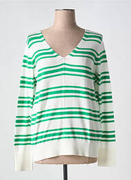 Pulover guler în v mâneci lungi verde ESPRIT femme