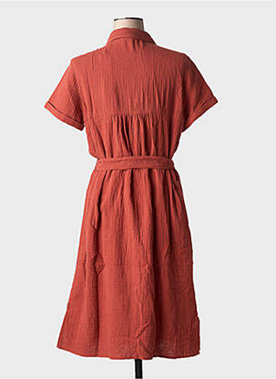Rochie scurtă mâneci scurte mâneci scurte portocalie ESPRIT femeie