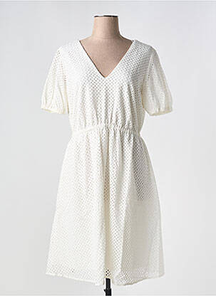 Rochie midi mâneci scurte mâneci scurte bej ESPRIT femeie