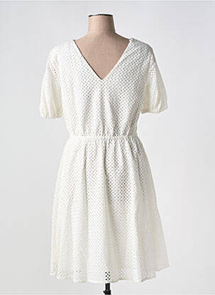 Rochie midi mâneci scurte mâneci scurte bej ESPRIT femeie