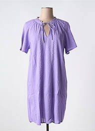 Rochie scurtă croială fluidă mâneci scurte violet ESPRIT femme
