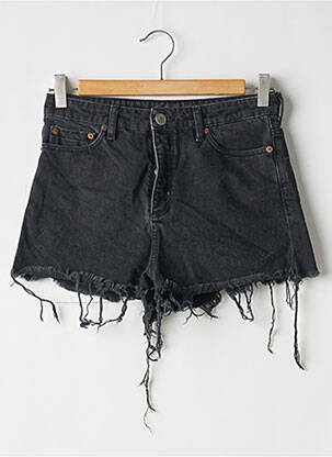 Șort țesătură denim talie înaltă negru SAMSOE & SAMSOE femeie