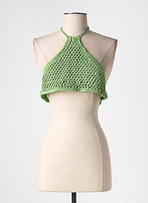 Top verde BERSHKA femeie