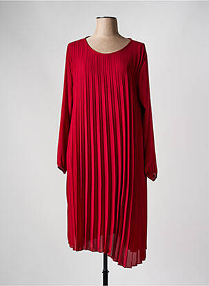 Rochie midi roșu COULEURS DU TEMPS femeie