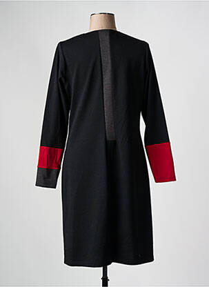 Rochie midi mâneci lungi mâneci lungi negru GUY DUBOUIS femeie