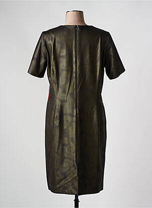 Rochie midi închidere cu fermoar la spate mâneci scurte roșu JEAN DELFIN femeie