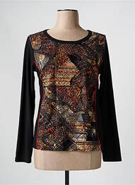 Tricou mâneci lungi mâneci lungi negru TELMAIL femme