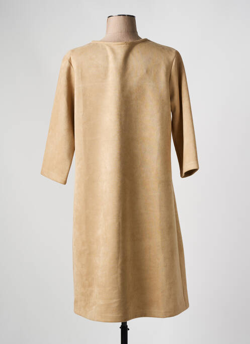 Rochie midi bej PLURIELLES femeie