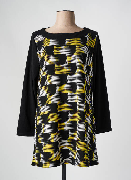 Pulover tunică negru MARBLE femeie